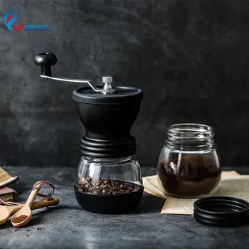 Upspirit Manual Coffee Bean Grinder with 2in1 Spoon Washable Ceramic Core Hand Crank Burr Spice Pepper Mill Cafe Accessories
Upspirit Manual Coffee Bean Grinder with 2in1 Spoon Washable Ceramic Core Hand Crank Burr Spice Pepper Mill Cafe Accessories