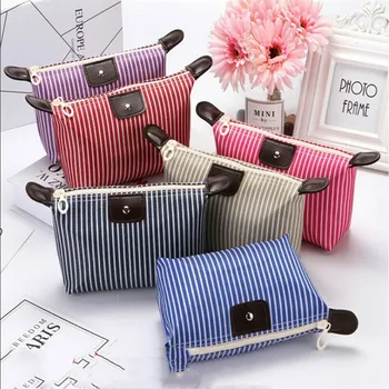 6 Color Dumpling Makeup Bag Unisex Striped Oxford Cosmetic Bag Soft Round Portable Korean Version MakeUp Bag Zipper Travel Bags
6 Color Dumpling Makeup Bag Unisex Striped Oxford Cosmetic Bag Soft Round Portable Korean Version MakeUp Bag Zipper Travel Bags