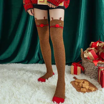 Long Knitted Christmas Stockings Winter Warm Cosplay Female Party Thigh Stocking Red And White Over Knees Legging Boot Stockings
Long Knitted Christmas Stockings Winter Warm Cosplay Female Party Thigh Stocking Red And White Over Knees Legging Boot Stockings