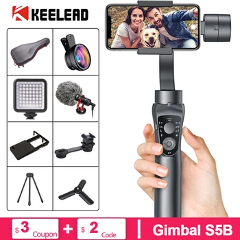 KEELEAD Gimbal Stabilizer S5B 3-Axis bluetooth Handheld w/Focus Pull & Zoom for iPhone Xs Xr X 8 Plus 7 Samsung Action Camera
KEELEAD Gimbal Stabilizer S5B 3-Axis bluetooth Handheld w/Focus Pull & Zoom for iPhone Xs Xr X 8 Plus 7 Samsung Action Camera
