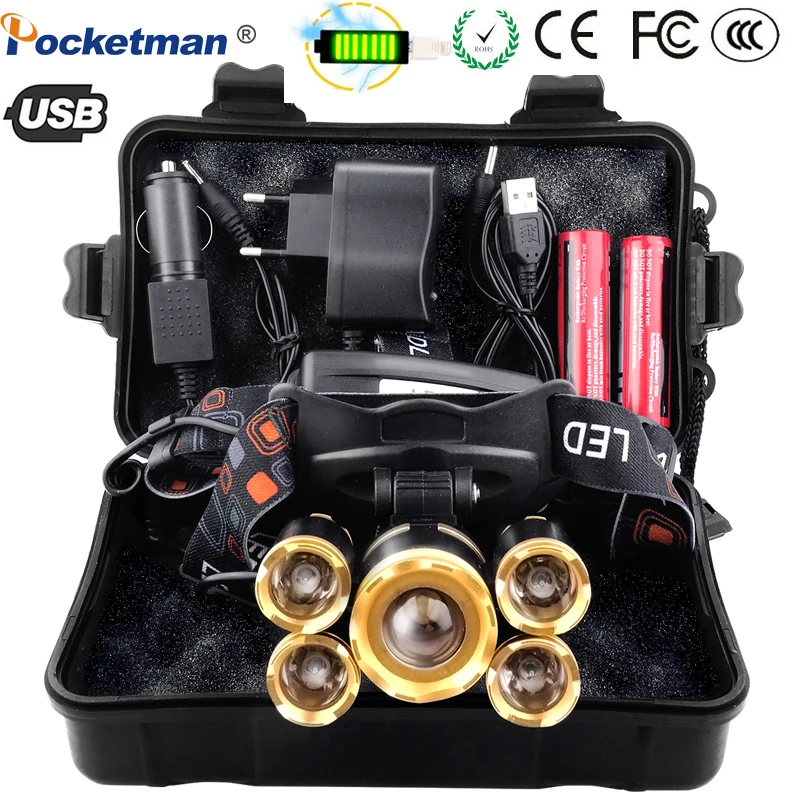Best price 8000LM LED Headlight XML 3/5 LED T6 Headlamp Power Rechargeable 18650 Head Torch Waterproof for Camping Fishing
Best price 8000LM LED Headlight XML 3/5 LED T6 Headlamp Power Rechargeable 18650 Head Torch Waterproof for Camping Fishing