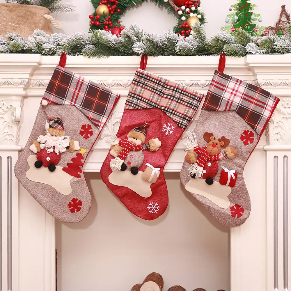 christmas hang ornaments socks xmas tree hanging socks stocking