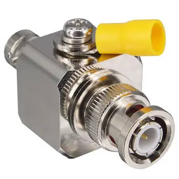 BNC Coaxial Lightning Arrestor Surge Protector 50 Ohm BNC Male to Female Thunder & Lightning Protection Device for CCTV Camera
BNC Coaxial Lightning Arrestor Surge Protector 50 Ohm BNC Male to Female Thunder & Lightning Protection Device for CCTV Camera
