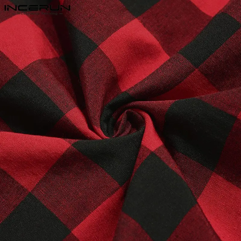 2020 New Men Plaid Sleep Robes Sleepwear Men Fashion Soft Loose Long Sleeve V Neck Button Nightgowns Casual Long Pajamas INCERUN 2020 New Men Plaid Sleep Robes Sleepwear Men Fashion Soft Loose Long Sleeve V Neck Button Nightgowns Casual Long Pajamas INCERUN