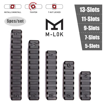 5pcs/set Aluminum M-Lok Picatinny Rails Compatible Systems 5 7 9 11 13 Slots 21mm Width Scope Mount Weaver Side Rails Hunting
5pcs/set Aluminum M-Lok Picatinny Rails Compatible Systems 5 7 9 11 13 Slots 21mm Width Scope Mount Weaver Side Rails Hunting