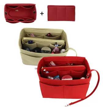 Large Women Makeup Organizer Cosmetic Handbag Felt Travel Bag With Zipper Tote Shaper Insert Liner Purse Organizer Pouch
Large Women Makeup Organizer Cosmetic Handbag Felt Travel Bag With Zipper Tote Shaper Insert Liner Purse Organizer Pouch