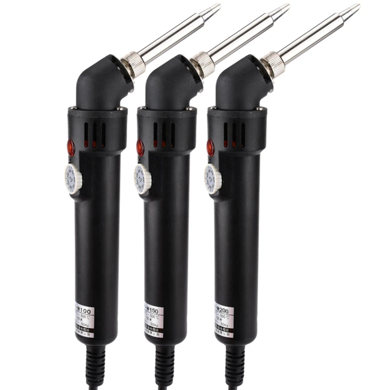 100/150/200W Soldering Iron Adjustable Temperature Electric Solder Iron Rework Station Lead-Free Soldering Welding Repair Tools
100/150/200W Soldering Iron Adjustable Temperature Electric Solder Iron Rework Station Lead-Free Soldering Welding Repair Tools