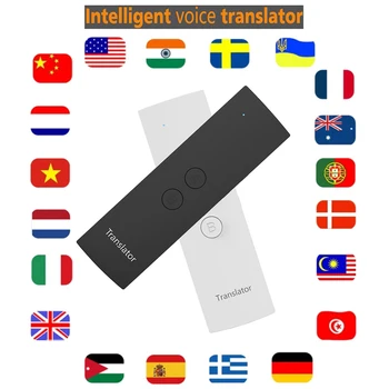 T6 Smart Language Translator Intelligent Instant Voice Translator Speech BT 28 Real Time tradutor Multi-Language Translation
T6 Smart Language Translator Intelligent Instant Voice Translator Speech BT 28 Real Time tradutor Multi-Language Translation