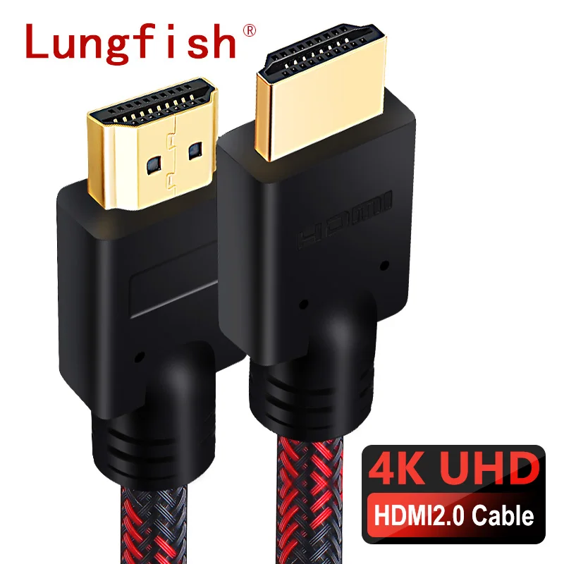 Lungfish HDMI Cable 2.0 4K 1080P 3D Gold Plated High Speed 1m 2m 3m 5m 10m 15m 20m 25m for PS3 HDTV TV Mi Box Projector Laptop
Lungfish HDMI Cable 2.0 4K 1080P 3D Gold Plated High Speed 1m 2m 3m 5m 10m 15m 20m 25m for PS3 HDTV TV Mi Box Projector Laptop