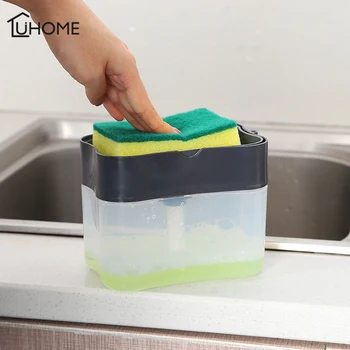 2-in-1 Manual Press Liquid Soap Dispenser Soap Pump with Sponge Holder Cleaning Liquid Dispenser Container Kitchen Clean Tools
2-in-1 Manual Press Liquid Soap Dispenser Soap Pump with Sponge Holder Cleaning Liquid Dispenser Container Kitchen Clean Tools