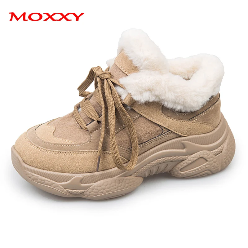 2019 New Fashion Women's Winter Sneakers Warm Fur Chunky Sneakers Platform Beige Casual Shoes Woman Ladies Sneakers besket femme
2019 New Fashion Women's Winter Sneakers Warm Fur Chunky Sneakers Platform Beige Casual Shoes Woman Ladies Sneakers besket femme