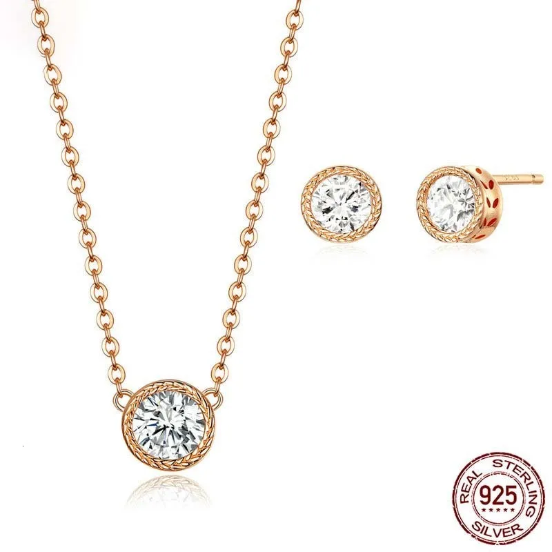 Genuine 925 Sterling Silver Round Clear CZ Stud Earrings for Women and Choker Necklace Jewelry Set More Jewelry ZHS170
Genuine 925 Sterling Silver Round Clear CZ Stud Earrings for Women and Choker Necklace Jewelry Set More Jewelry ZHS170
