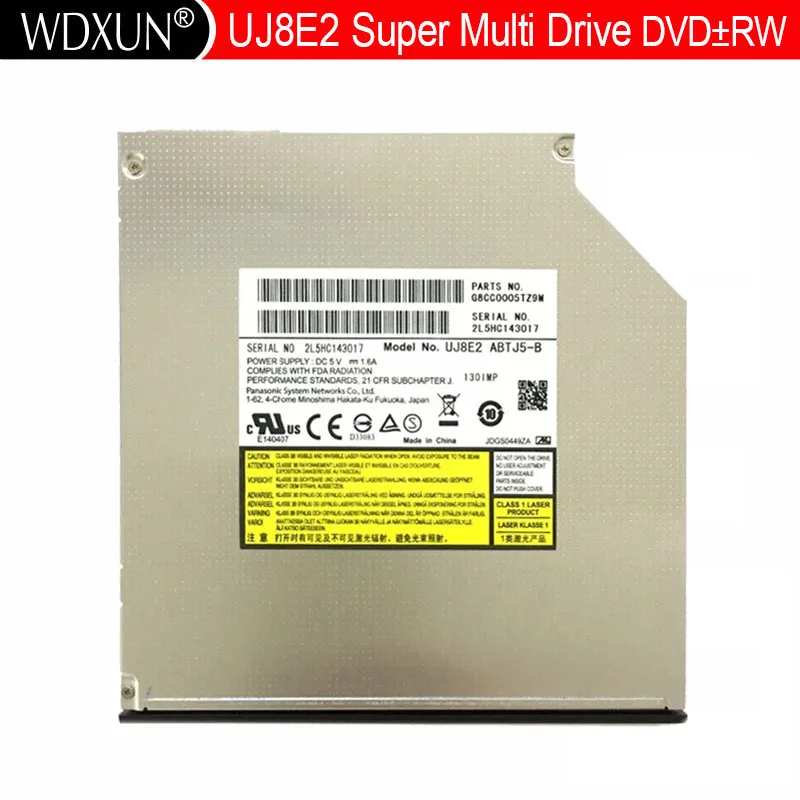 

for Panasonic UJ8E2 Dual Layer 8X DVD RW RAM DL Burner 24X CD-R Writer Super Multi Laptop Internal 9.5mm SATA Tray Optical Drive