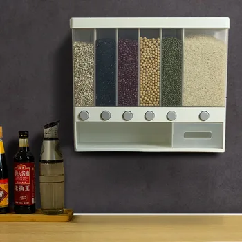 Wall-mounted Grain Storage Box Kitchen Food Sorting Rice Cylinder Dust-proof Storage Box Automatic Rice Plastic Sealed Jar
Wall-mounted Grain Storage Box Kitchen Food Sorting Rice Cylinder Dust-proof Storage Box Automatic Rice Plastic Sealed Jar