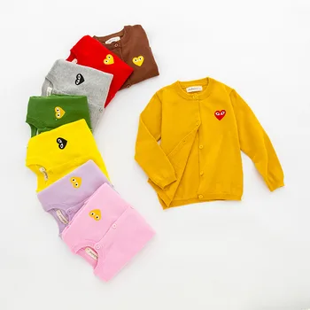 2020 Ins Children's Wear Small Love Embroidery Candy Sweaters Boys and Girls Cotton Cardiff Children's Wea
2020 Ins Children's Wear Small Love Embroidery Candy Sweaters Boys and Girls Cotton Cardiff Children's Wea