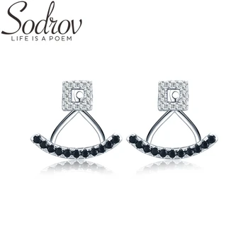 SODROV 925 Sterling Silver Jewelry Engagement Stud Earrings for Women Female Smile Boucles d'oreilles I020
SODROV 925 Sterling Silver Jewelry Engagement Stud Earrings for Women Female Smile Boucles d'oreilles I020