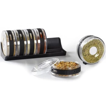 Seasoning Box Set Kitchen Spice Jar Rack Can Containers Condiment Storage Bottles Pepper Shakers Box Salt Cellar Sugar Bowl
