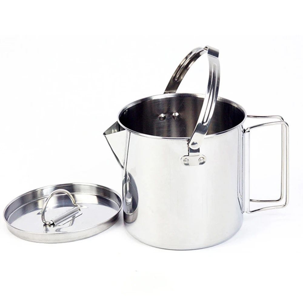 1.2L Stainless Steel Outdoor Picnic Camping Hanging Pot Campfire Cooking Kettle
1.2L Stainless Steel Outdoor Picnic Camping Hanging Pot Campfire Cooking Kettle