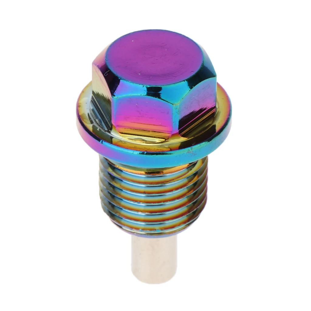 Dazzle Anodized Magnetic Engine Oil Pan Drain Sump Filter Adsorb Plug Bolt with Washer Dazzle Anodized Magnetic Engine Oil Pan Drain Sump Filter Adsorb Plug Bolt with Washer