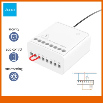 Aqara Wireless Relay Controller 2 channels Two-way control module Work For smart home APP & Home Kit Control Module
Aqara Wireless Relay Controller 2 channels Two-way control module Work For smart home APP & Home Kit Control Module