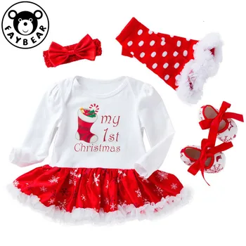 Christmas Baby Clothes Newborn Romper Dress Baby Girls Clothes 4pcs Set New Year Infant Clothing Snowflake Long Sleeve
Christmas Baby Clothes Newborn Romper Dress Baby Girls Clothes 4pcs Set New Year Infant Clothing Snowflake Long Sleeve