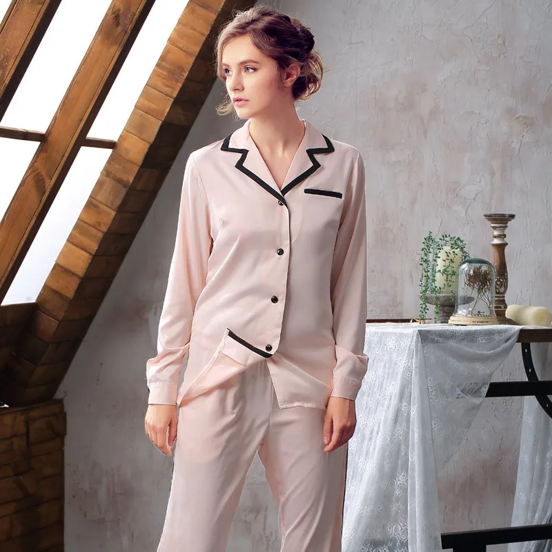 Womens Silk Pyama Satin Pyjamas Sleepwear Button Down Long Sleeve Silky Pjs Nightwear Loungewear Set Two Piece Pajamas Homewear
Womens Silk Pyama Satin Pyjamas Sleepwear Button Down Long Sleeve Silky Pjs Nightwear Loungewear Set Two Piece Pajamas Homewear