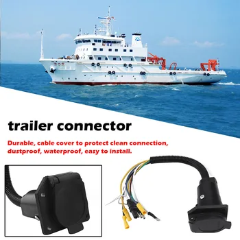 Trailer Light Wiring Adapter Excellent Craftsmanship Well Durability 4 Way Flat to 7 Way RV Blade with Mounting Bracket
Trailer Light Wiring Adapter Excellent Craftsmanship Well Durability 4 Way Flat to 7 Way RV Blade with Mounting Bracket