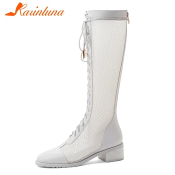 Karinluna 2020 New Arrivals Chunky Heels Black Shoes Woman Boots Female Zip Up Knee-High Summer Boots Women Shoes Footwear
Karinluna 2020 New Arrivals Chunky Heels Black Shoes Woman Boots Female Zip Up Knee-High Summer Boots Women Shoes Footwear