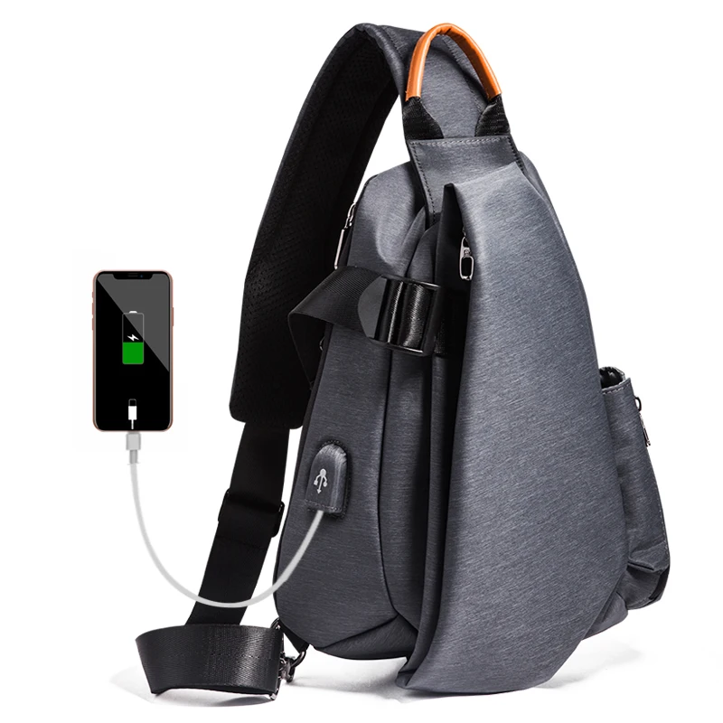 New Multifunction Men Crossbody Bags USB Charging Fashion Chest Pack Short Trip Messengers Bag Water Repellent Shoulder Bag 2020
New Multifunction Men Crossbody Bags USB Charging Fashion Chest Pack Short Trip Messengers Bag Water Repellent Shoulder Bag 2020