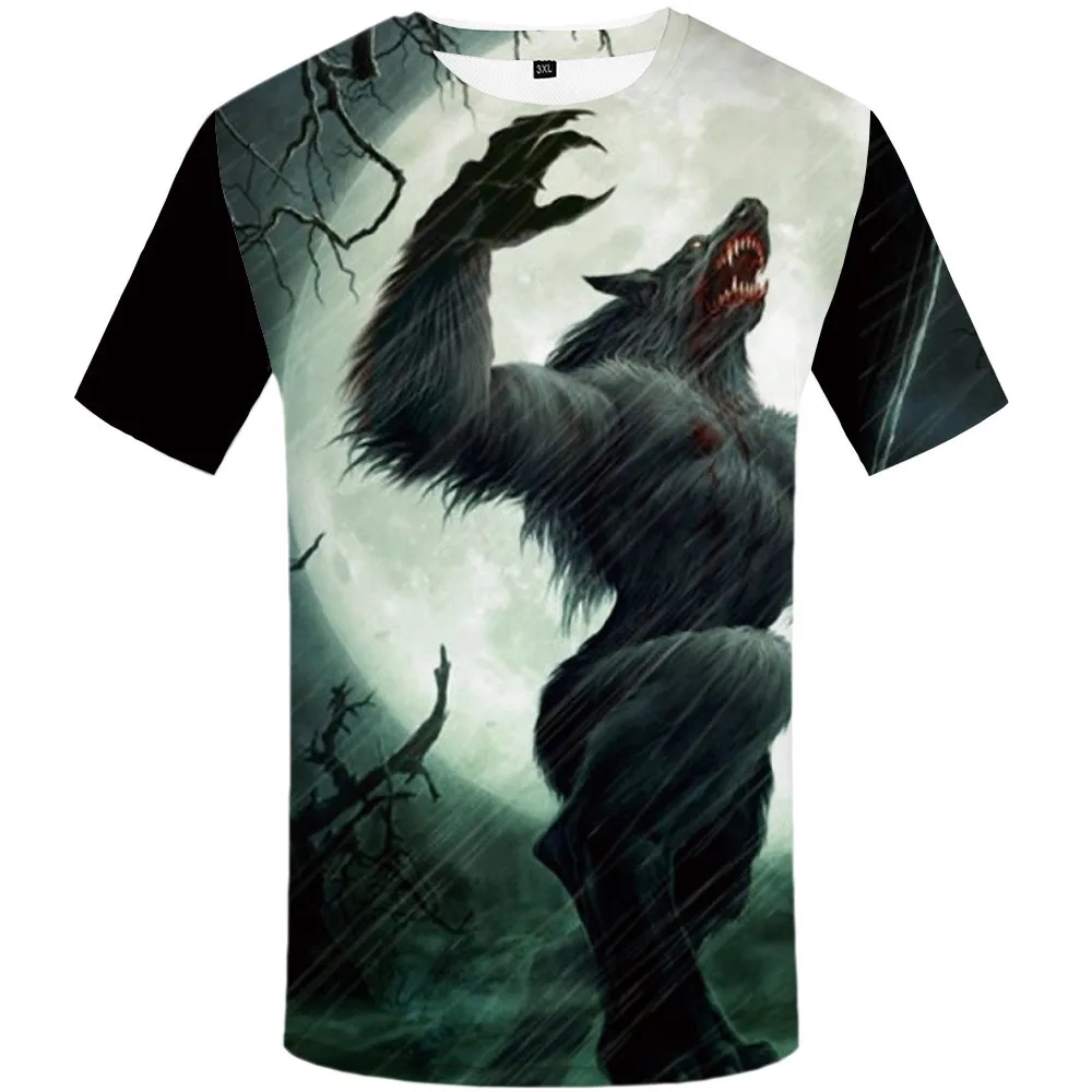 Wolf T-shirt 3d Digital Printing Short Sleeve Men and Women Personality Cool Humor Super Men O-collar Popular Couple New 
Wolf T-shirt 3d Digital Printing Short Sleeve Men and Women Personality Cool Humor Super Men O-collar Popular Couple New