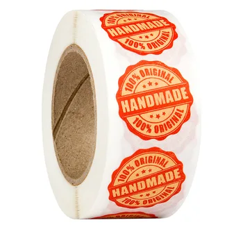500pcs/roll 100% ORIGINAL HANDMADE Stickers Scrapbooking Hand Made Label Wedding Stickers Adhesive Sticker Kraft Round Labels
500pcs/roll 100% ORIGINAL HANDMADE Stickers Scrapbooking Hand Made Label Wedding Stickers Adhesive Sticker Kraft Round Labels