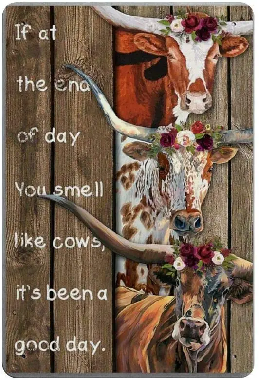 Bit SIGNSHM If at The End of Day You Smell Like Cows Flowers Retro Metal Tin Sign Plaque Poster Wall Decor Art Shabby Chic Gift
Bit SIGNSHM If at The End of Day You Smell Like Cows Flowers Retro Metal Tin Sign Plaque Poster Wall Decor Art Shabby Chic Gift