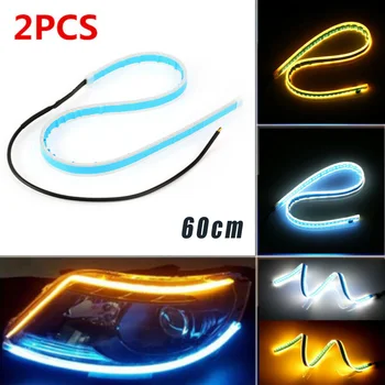 2pcs 60cm LED Car DRL Daytime Running Lamp Strip Lights Flexible Soft Tube Cars Light Assembly Replacement 
2pcs 60cm LED Car DRL Daytime Running Lamp Strip Lights Flexible Soft Tube Cars Light Assembly Replacement