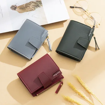 Solid Color Women Short Wallet Short Zipper Wallet Money Bag Leather Coin Purse Ladies Wallet Female Hasp Mini Clutch For Girl
Solid Color Women Short Wallet Short Zipper Wallet Money Bag Leather Coin Purse Ladies Wallet Female Hasp Mini Clutch For Girl