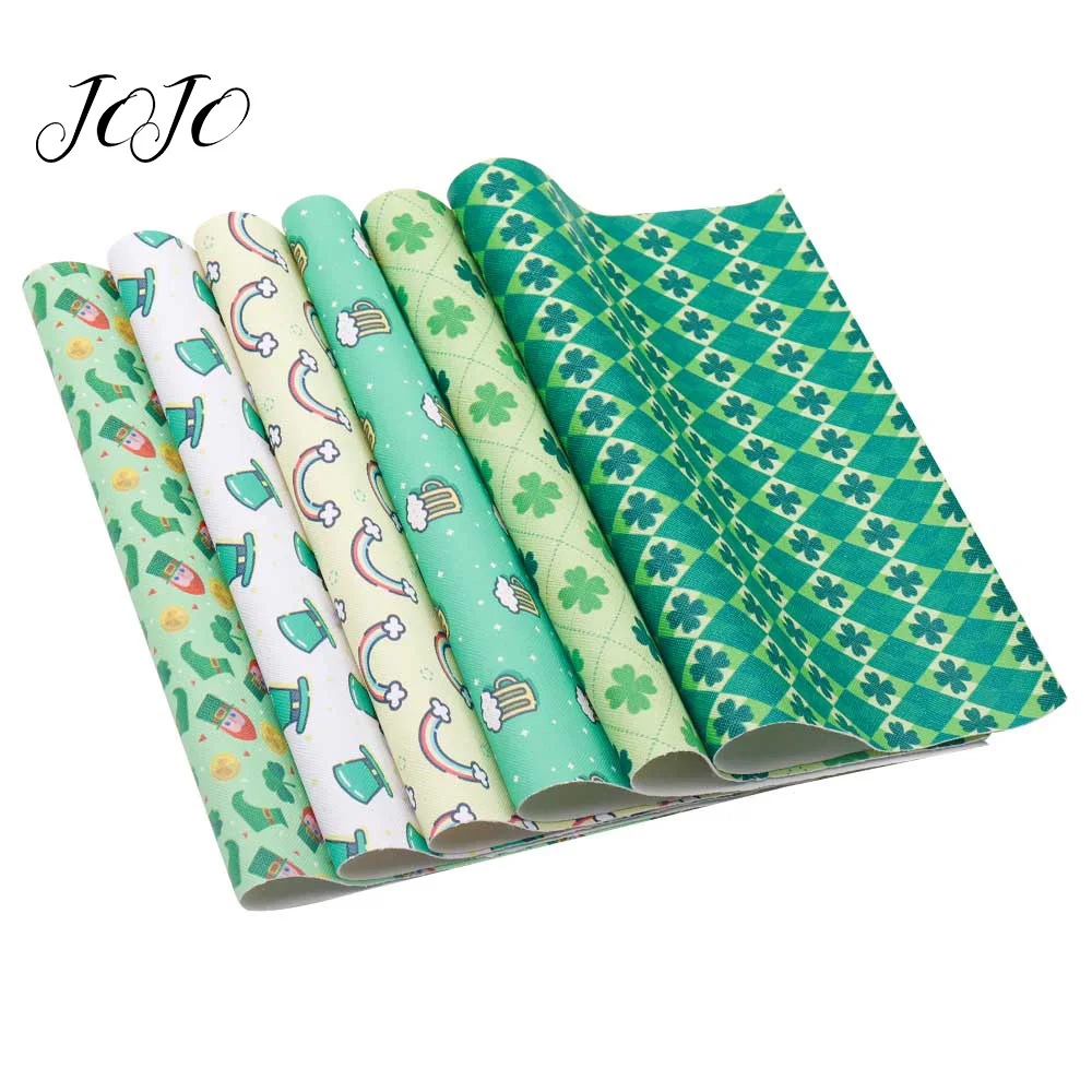 JOJO BOWS 22*30cm 1pc St.Patrick's Day Printed Faux Synthetic Leather Fabric Sheet DIY Hairbow Handmade Material Home Decoration
JOJO BOWS 22*30cm 1pc St.Patrick's Day Printed Faux Synthetic Leather Fabric Sheet DIY Hairbow Handmade Material Home Decoration