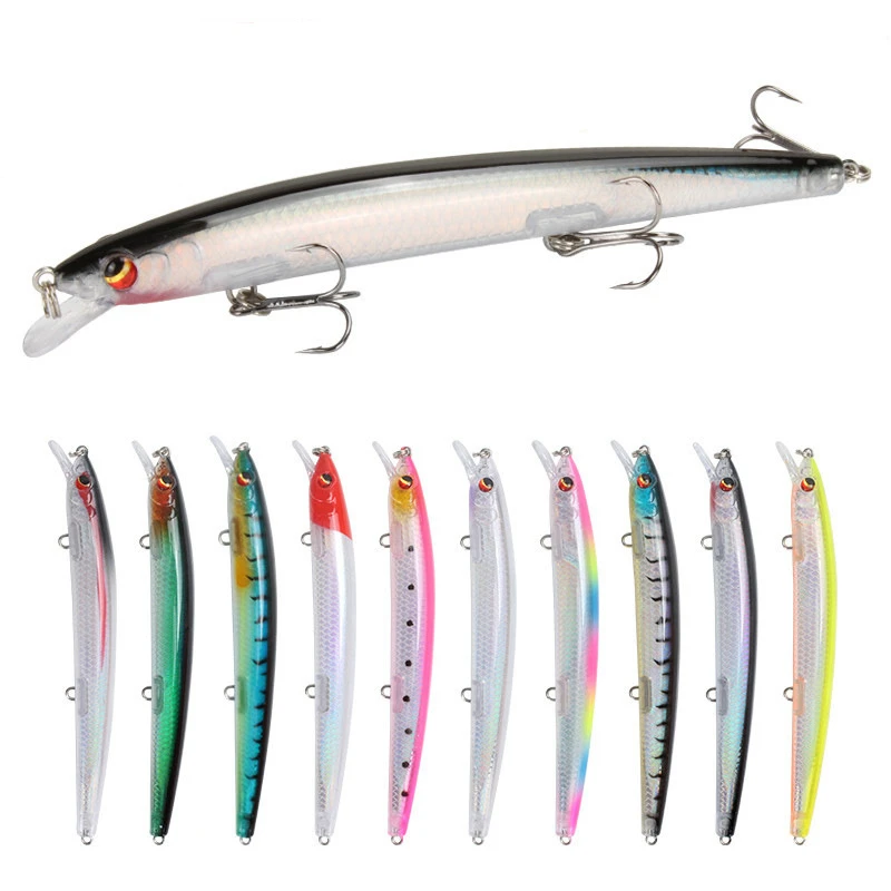 

1pcs/lot Fishing Lure 3D Eyes Floating Minnow Aritificial Laser Wobblers 13.8cm15.4g Crankbait Hard Plastic Fishing tackle Pesca