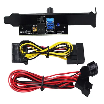 Desktop Computer Fan Speed Controller, PCI Bit 3-Way Fan Controller Chassis Fan Speed Hub
Desktop Computer Fan Speed Controller, PCI Bit 3-Way Fan Controller Chassis Fan Speed Hub