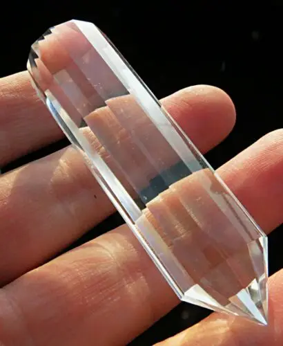 lovely !!! 12 sided natural transparent quartz crystal DT point heal 
lovely !!! 12 sided natural transparent quartz crystal DT point heal