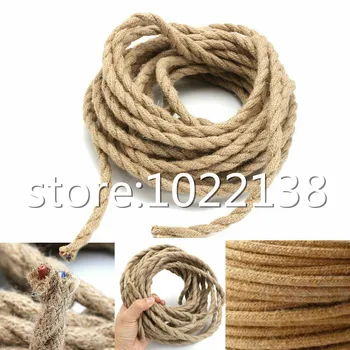 Vintage Rope Twisted Electrical Wire Hemp Rope Woven Textile Wire Twisted Cable Braided Retro Pendant Light Cord 2*0.75mm 
Vintage Rope Twisted Electrical Wire Hemp Rope Woven Textile Wire Twisted Cable Braided Retro Pendant Light Cord 2*0.75mm