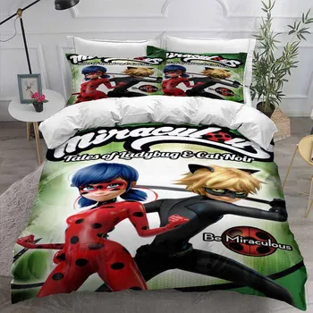 Cartoon Character Bedding Sets Ladybug Kids Room Decor Quilt Cover Set Girl Boys Room Decor Single Double Bed Cover Pillowcase
Cartoon Character Bedding Sets Ladybug Kids Room Decor Quilt Cover Set Girl Boys Room Decor Single Double Bed Cover Pillowcase