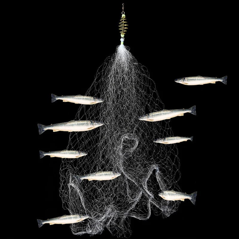 Catch fishing net Finefish nylon Net USA cast nets water hand throw fly fishing network small mesh gill net with sinker
Catch fishing net Finefish nylon Net USA cast nets water hand throw fly fishing network small mesh gill net with sinker