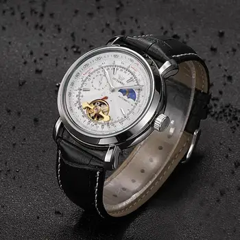 Sun And Moon Stars High-grade Watches Men Waterproof Mechanical Automatic Leather Strap Watch Ouyawei Business Luxury Clock Gift
Sun And Moon Stars High-grade Watches Men Waterproof Mechanical Automatic Leather Strap Watch Ouyawei Business Luxury Clock Gift