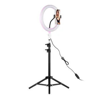 26cm/10 In LED Ring Light with Light Stand Universal Phone Holder Kit USB Powered for YouTube Video Makeup Vlogging Photography
26cm/10 In LED Ring Light with Light Stand Universal Phone Holder Kit USB Powered for YouTube Video Makeup Vlogging Photography