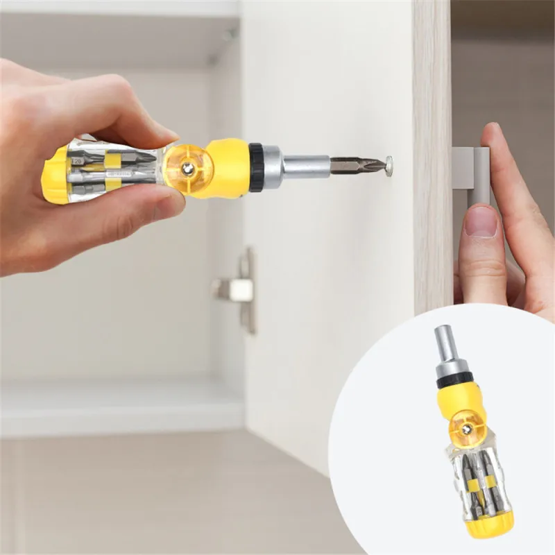 12 In 1 Steel Ratchet Multi-function Simple Combination Screwdriver for Machinery Engineering Automobile Maintenance Accessories
12 In 1 Steel Ratchet Multi-function Simple Combination Screwdriver for Machinery Engineering Automobile Maintenance Accessories