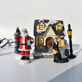 Newly 10pcs/set Christmas Ornaments Luminous House Small Cabin Decoration Santa Claus Doll Set VA88
Newly 10pcs/set Christmas Ornaments Luminous House Small Cabin Decoration Santa Claus Doll Set VA88