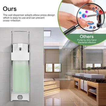 1000ML Soap Dispenser ABS Disinfection Alcohol Elbow Pressure Soap Dispenser Hand Sanitizer Sterilizer
1000ML Soap Dispenser ABS Disinfection Alcohol Elbow Pressure Soap Dispenser Hand Sanitizer Sterilizer