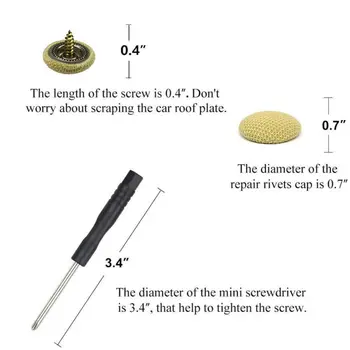 40 Pcs Car Roof Repair Rivets Sagging Headliner Fix Repair Pins Snap Rivet High Quality Cloth And Metal Car Buckle
40 Pcs Car Roof Repair Rivets Sagging Headliner Fix Repair Pins Snap Rivet High Quality Cloth And Metal Car Buckle