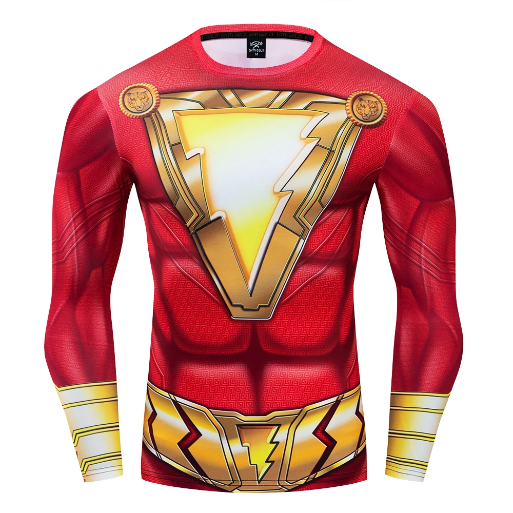 Shazam 3D Printed T shirts Men Compression Shirts 2019 Newest Pattern Comic Tops Male Comics Cosplay Costume Cloth
Shazam 3D Printed T shirts Men Compression Shirts 2019 Newest Pattern Comic Tops Male Comics Cosplay Costume Cloth