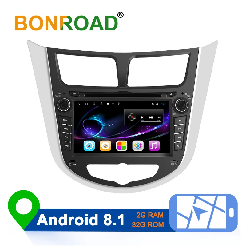 BONROAD 8Core 7"Android 8.1 Car Multimedia Player Car DVD GPS Radio Video Navigation For Hyundai Solaris Verna Accent 2010-2016
BONROAD 8Core 7"Android 8.1 Car Multimedia Player Car DVD GPS Radio Video Navigation For Hyundai Solaris Verna Accent 2010-2016
