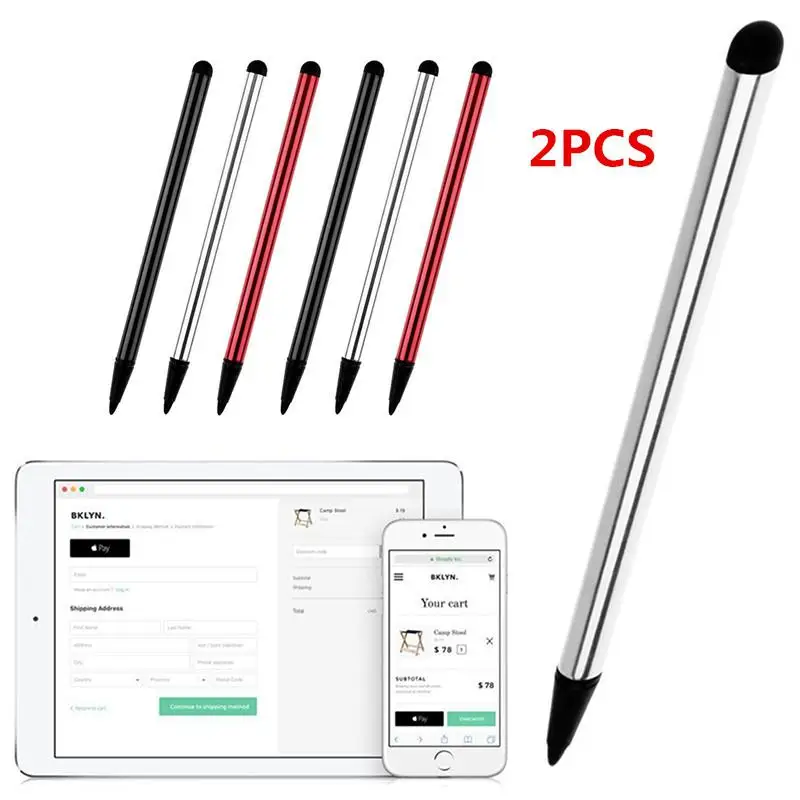 2Pcs High Quality Capacitive Universal Stylus Pen Touch Screen Stylus Pencil for Tablet for iPad Cellphone Moblie phone Samsung
2Pcs High Quality Capacitive Universal Stylus Pen Touch Screen Stylus Pencil for Tablet for iPad Cellphone Moblie phone Samsung